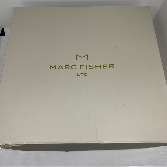 NIB Marc Fisher White Leather Robbyn Espadrille Wedge Sandals - Picture 9 of 12